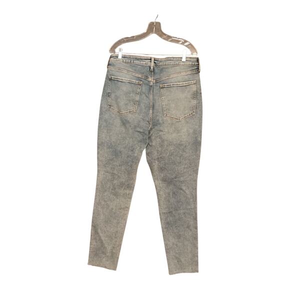 Old Navy O.G. Straight High Rise Ankle Raw Hem Ripped‎ Women's Size 16 Tall #1 - Picture 4 of 10